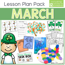Load image into Gallery viewer, March Lesson Plan Pack | 12 Activities for Math, ELA, + Science