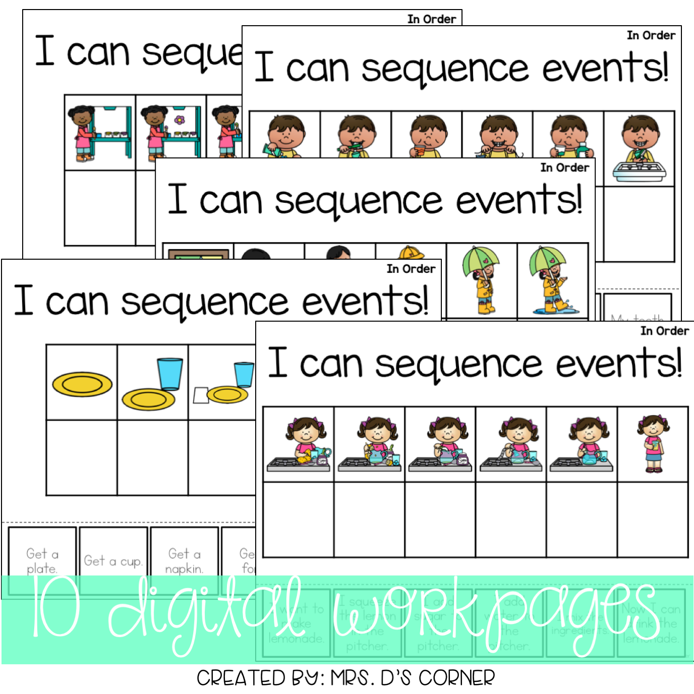 DIGITAL Adapted Work Binder ( Sequencing )