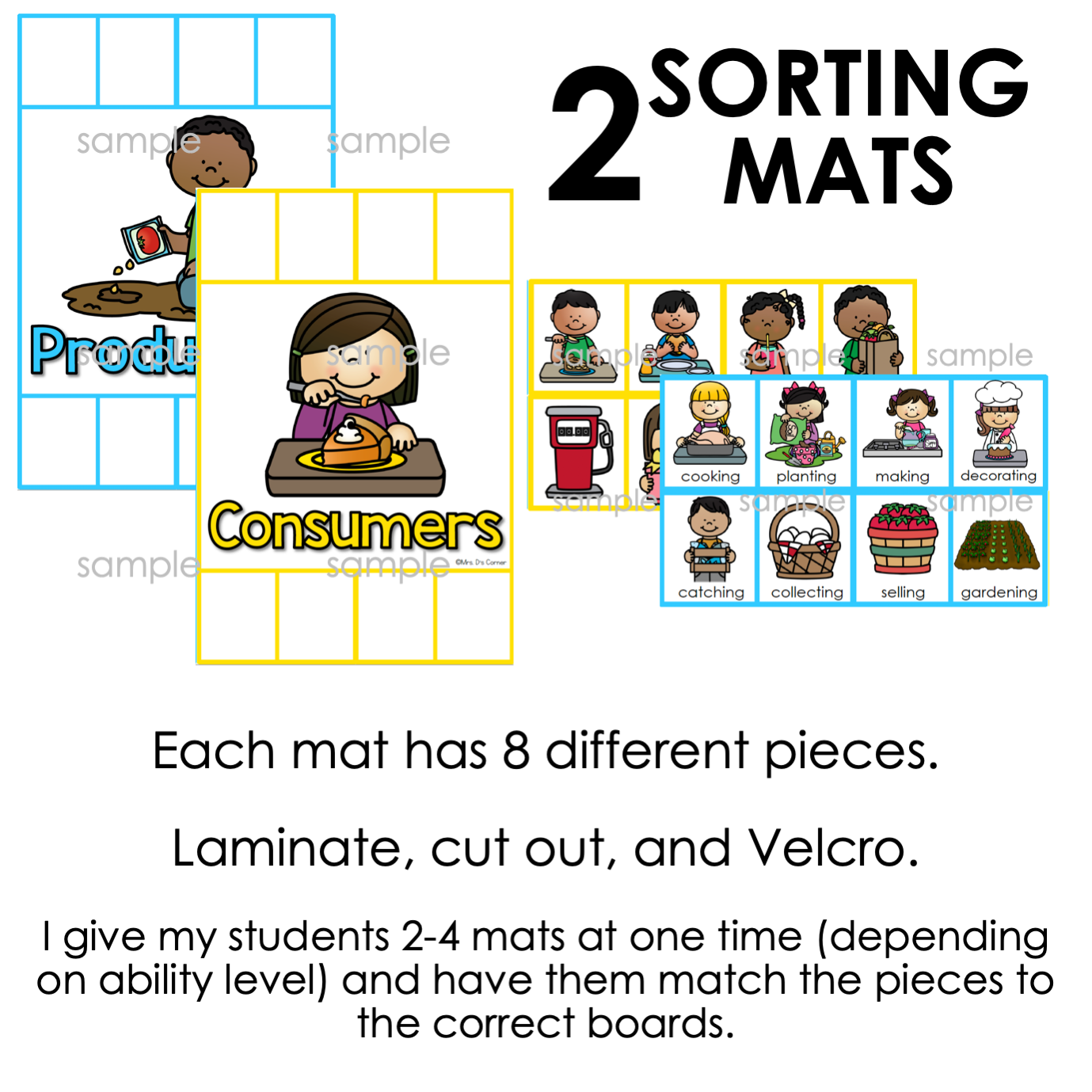 Producers and Consumers Activity Sorting Mats [2 mats included]