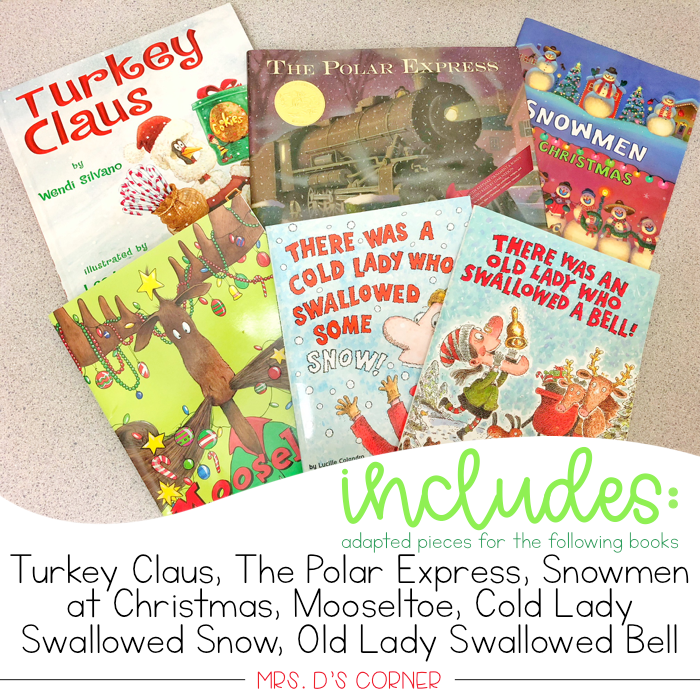 December Adapted Piece Book Sets [ 7 book sets included! ]