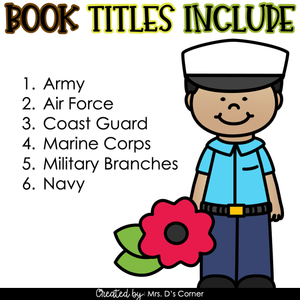 Military Branches Adapted Book Bundle [Level 1 and 2] Digital + Printable