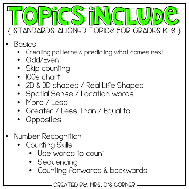 Basic Math Skills Adapted Work Binder® ( for Special Needs )