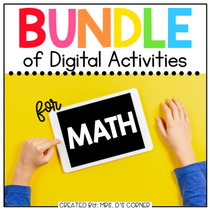 BUNDLE of Mathematics Digital Activities | Distance Learning