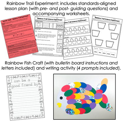 Rainbow Fish Book Companion [ Craft, Experiment, Writing and more! ]