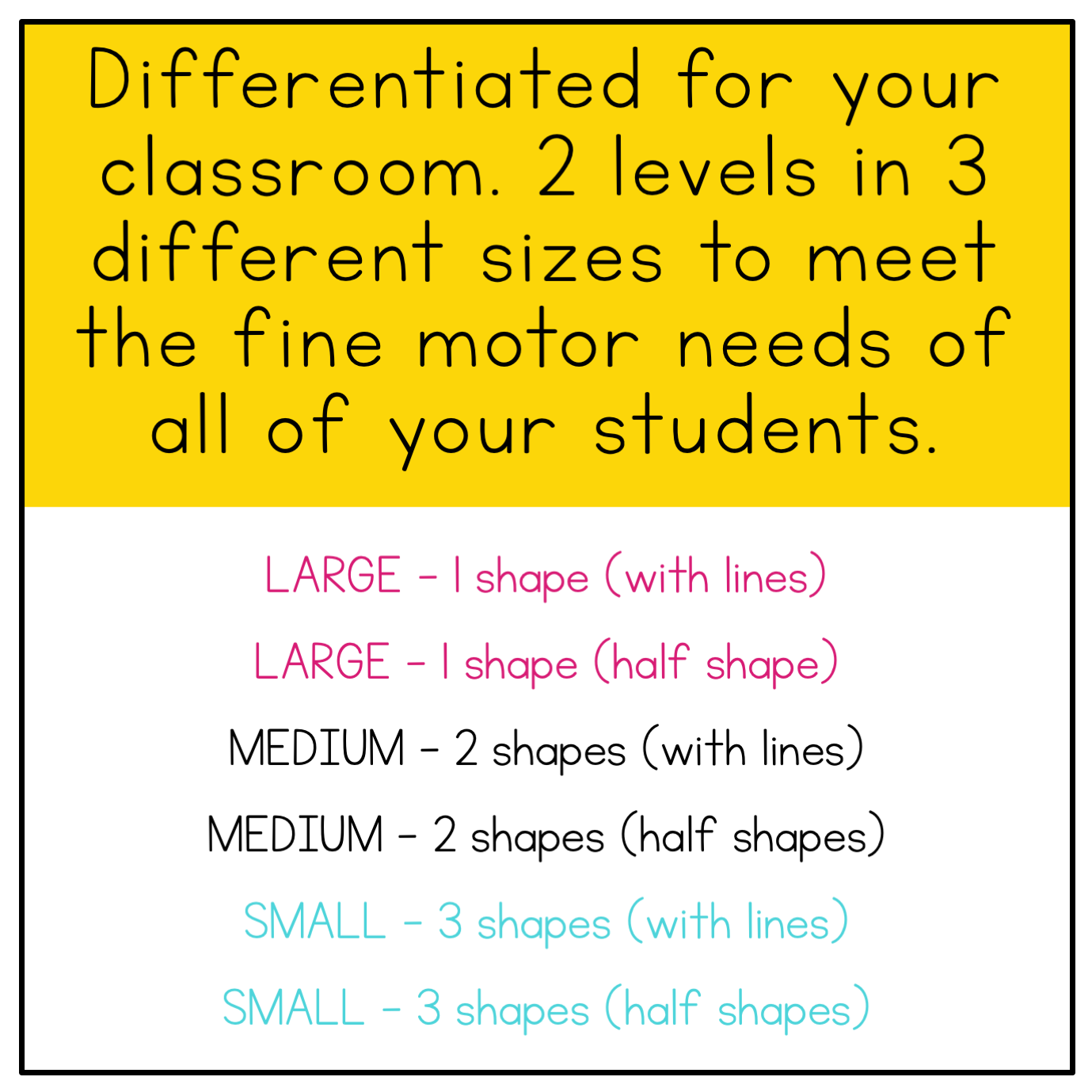 Fine Motor Skills Practice (Shapes) | Distance Learning