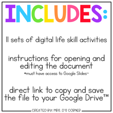 Load image into Gallery viewer, Life Skills Digital Basics for Special Ed | Distance Learning