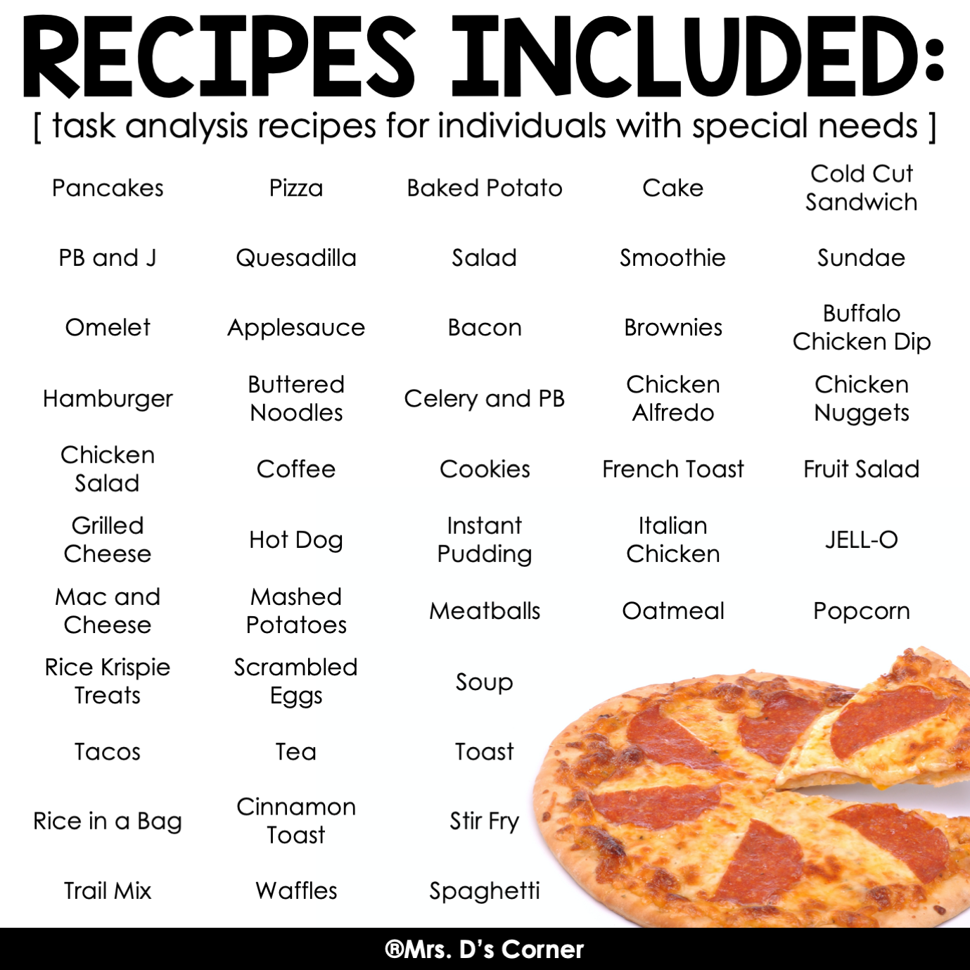 Functional Cooking Recipes for Cooking in the Classroom | Recipes for Kids