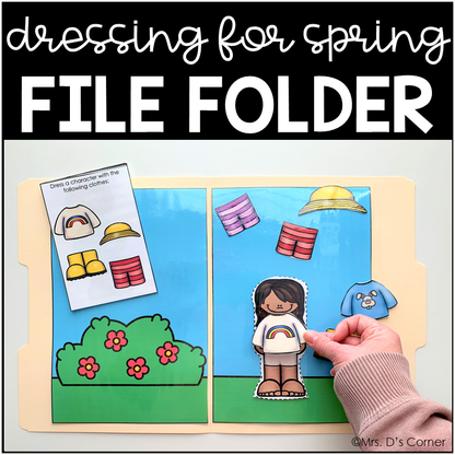 Dress Me for the Seasons File Folders | File Folders for Special Education