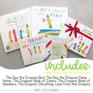 Crayons Adapted Piece Book Set [ 6 book sets included! ] Drew Daywalt