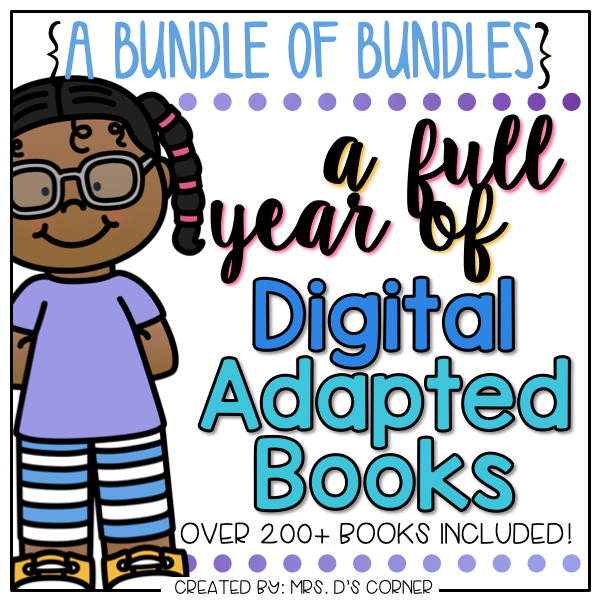 Bundle of Monthly Digital Adapted Books [Level 1 + Level 2] | Distance Learning