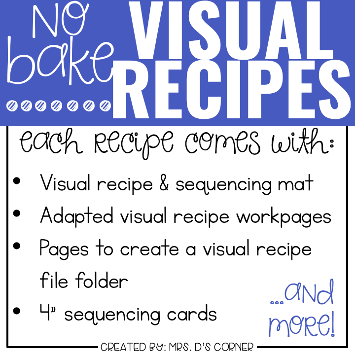 January Visual Recipes with REAL Pictures for Cooking in the Classroom