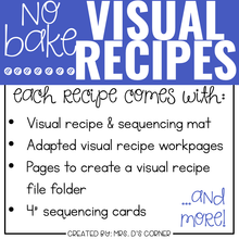 Load image into Gallery viewer, January Visual Recipes with REAL Pictures for Cooking in the Classroom