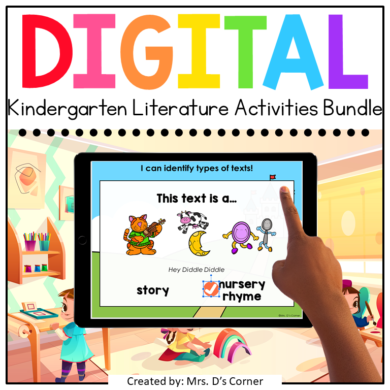 Kindergarten Literature Standards-Aligned Digital Activity Bundle