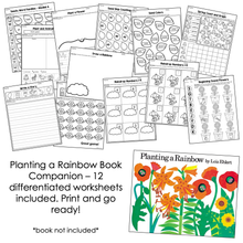 Load image into Gallery viewer, Planting a Rainbow Book Companion [ Craft, Writing Activity, and more! ]