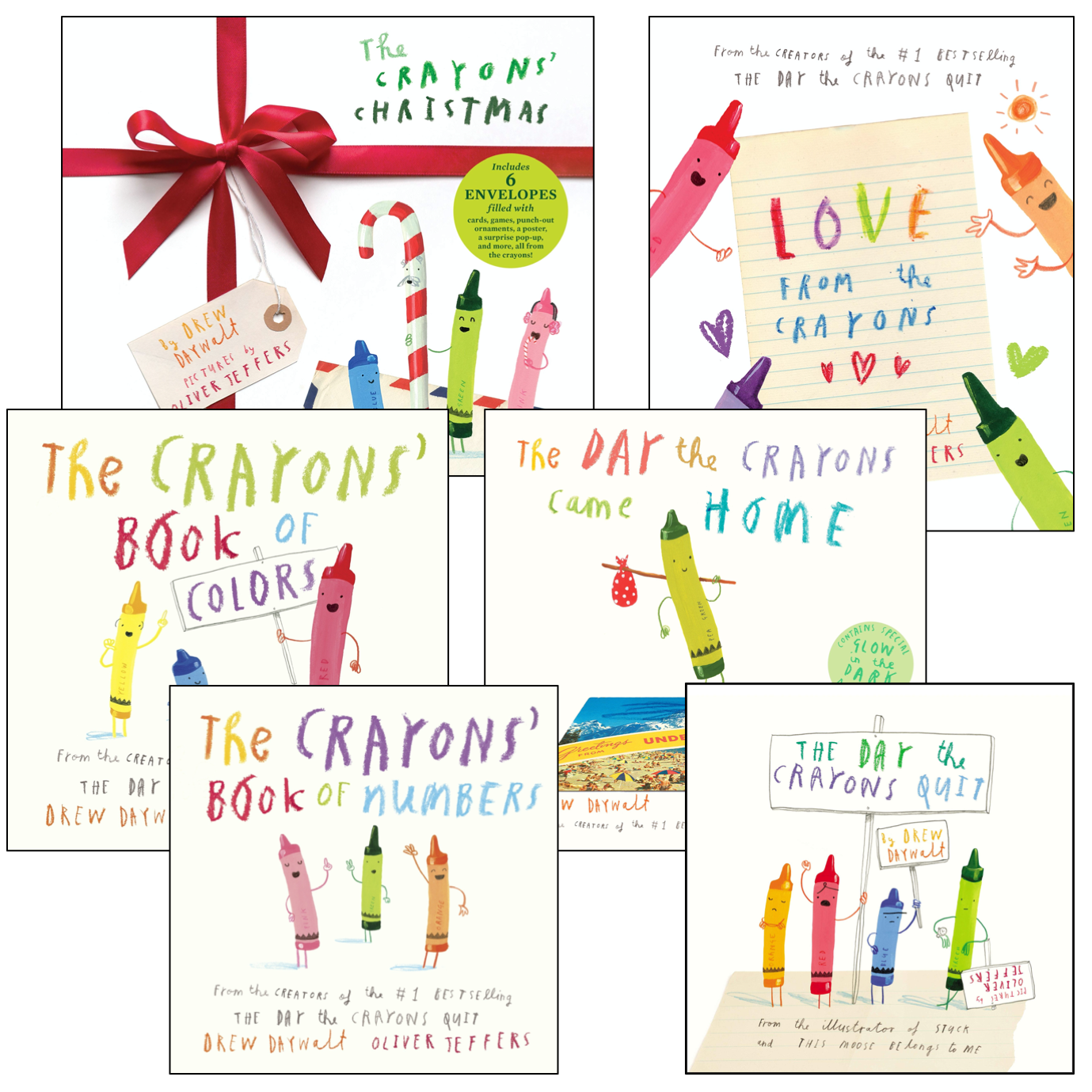 Crayons Adapted Piece Book Set [ 6 book sets included! ] Drew Daywalt