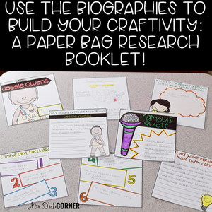 Black History Month Research Project and Craftivity (Biographies INCLUDED!)