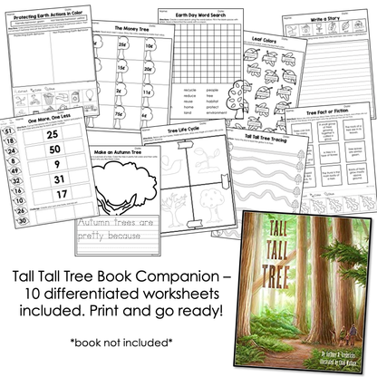 Tall Tall Tree Book Companion [ Includes Craft and Writing Activity! ]