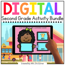Load image into Gallery viewer, Second Grade Standards-Aligned Digital Activity Bundle | Distance Learning