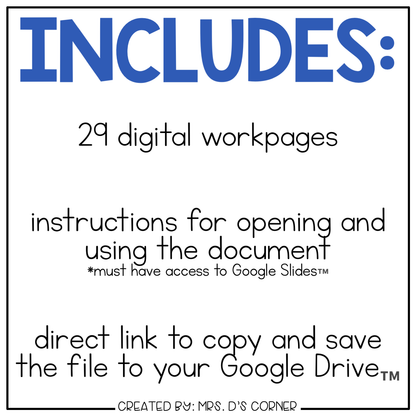 DIGITAL Adapted Work Binder ( Numbers 11-20 )