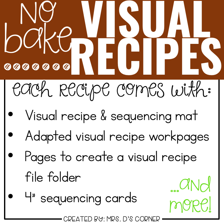 November Visual Recipes with REAL Pictures for Cooking in the Classroom