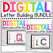 Load image into Gallery viewer, BUNDLE of Digital Alphabet Letter Building Activities | 3 Digital Activity Types