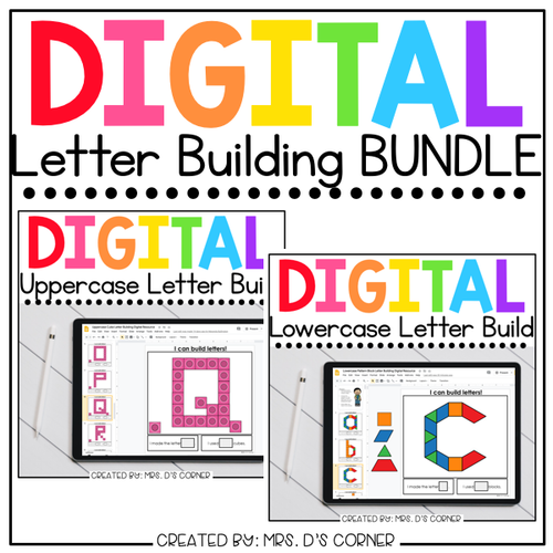 BUNDLE of Digital Alphabet Letter Building Activities | 3 Digital Activity Types