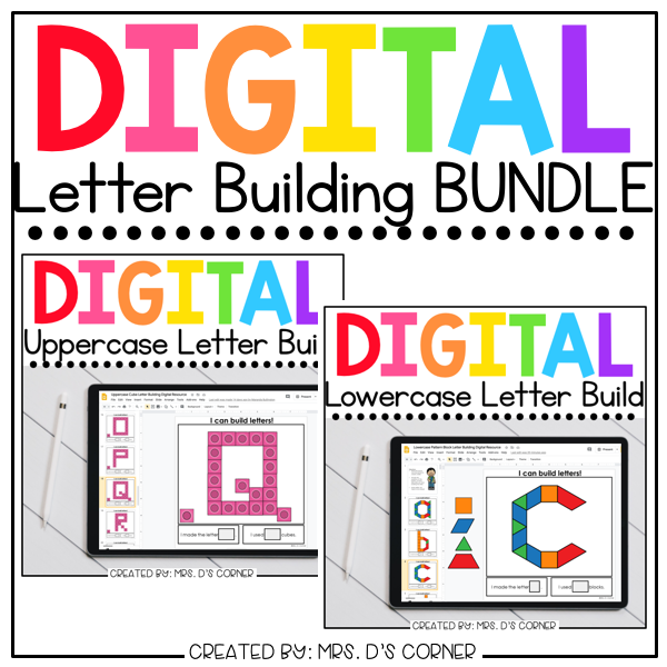 BUNDLE of Digital Alphabet Letter Building Activities | 3 Digital Activity Types