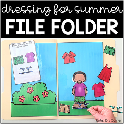 Dress Me for the Seasons File Folders | File Folders for Special Education