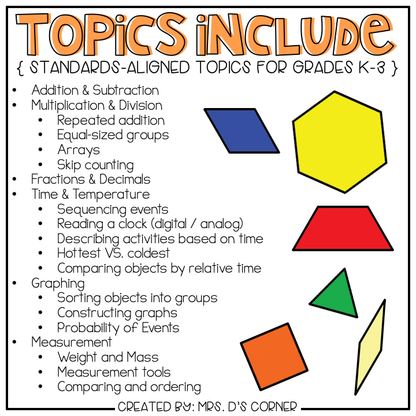 Math Adapted Work Binder® BUNDLE - Standards Aligned (for Special Needs)