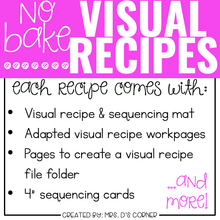 Load image into Gallery viewer, May Visual Recipes with REAL Pictures | Cooking in the Classroom