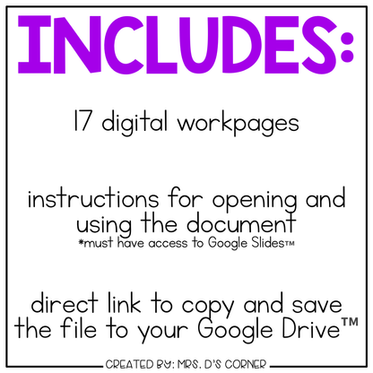 DIGITAL Adapted Work Binder ( UK British Currency )
