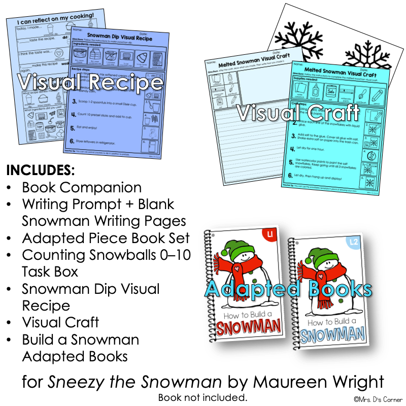 Sneezy the Snowman Book Companion, Activities, and Lesson Plans