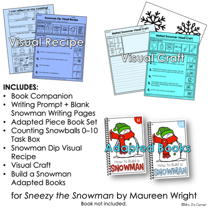 Sneezy the Snowman Book Companion, Activities, and Lesson Plans