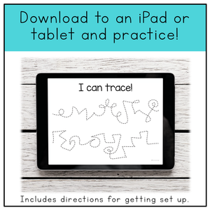 Fine Motor Skills Practice (Tracing Lines) | Distance Learning