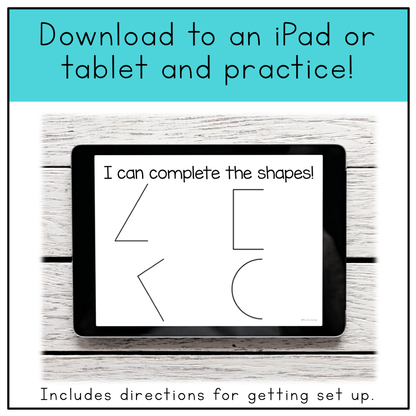 Fine Motor Skills Practice (Shapes) | Distance Learning