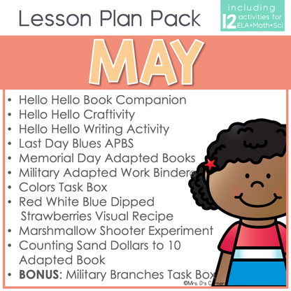 May Lesson Plan Pack | 12 Activities for Math, ELA, + Science