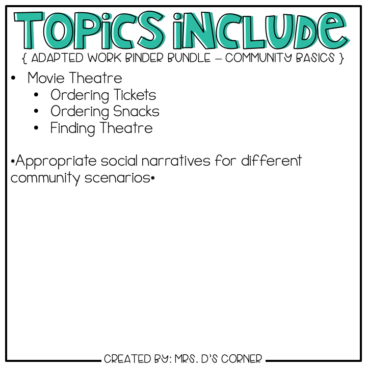 Community Basics Adapted Work Binder® { BUNDLE }