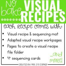 Load image into Gallery viewer, October Visual Recipes with REAL Pictures for Cooking in the Classroom