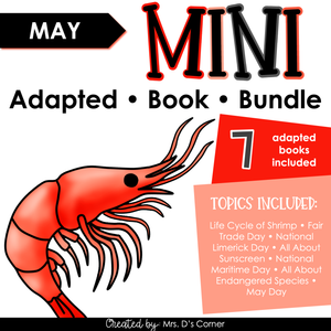 May Mini Adapted Book Bundle [7 books!] Digital + Printable Adapted Books