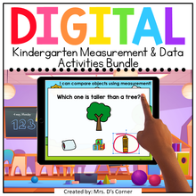 Load image into Gallery viewer, Kindergarten Measurement and Data Standards-Aligned Digital Activity Bundle