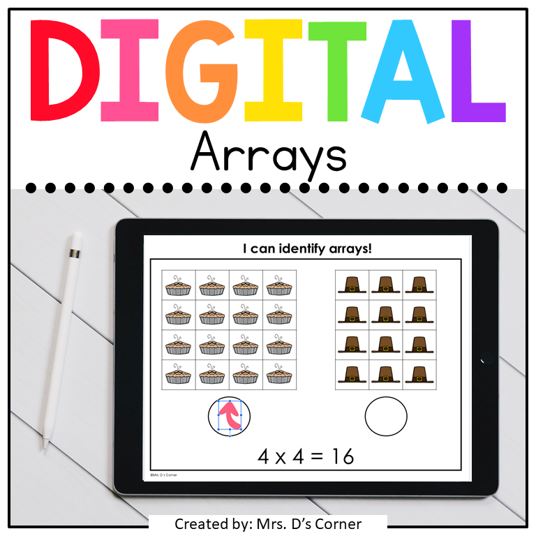 Thanksgiving Arrays Digital Activity | Distance Learning