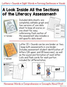 Literacy Assessment for K-3 Basic Skills (for Special Education)