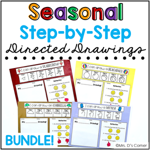 Seasonal Directed Drawings | Step-by-Step Drawings for Special Ed