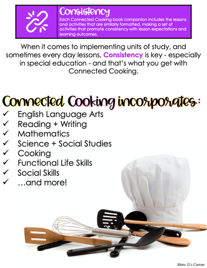 Connected Cooking Cupcakes Unit | Interactive Read Aloud, Visual Recipe + More!