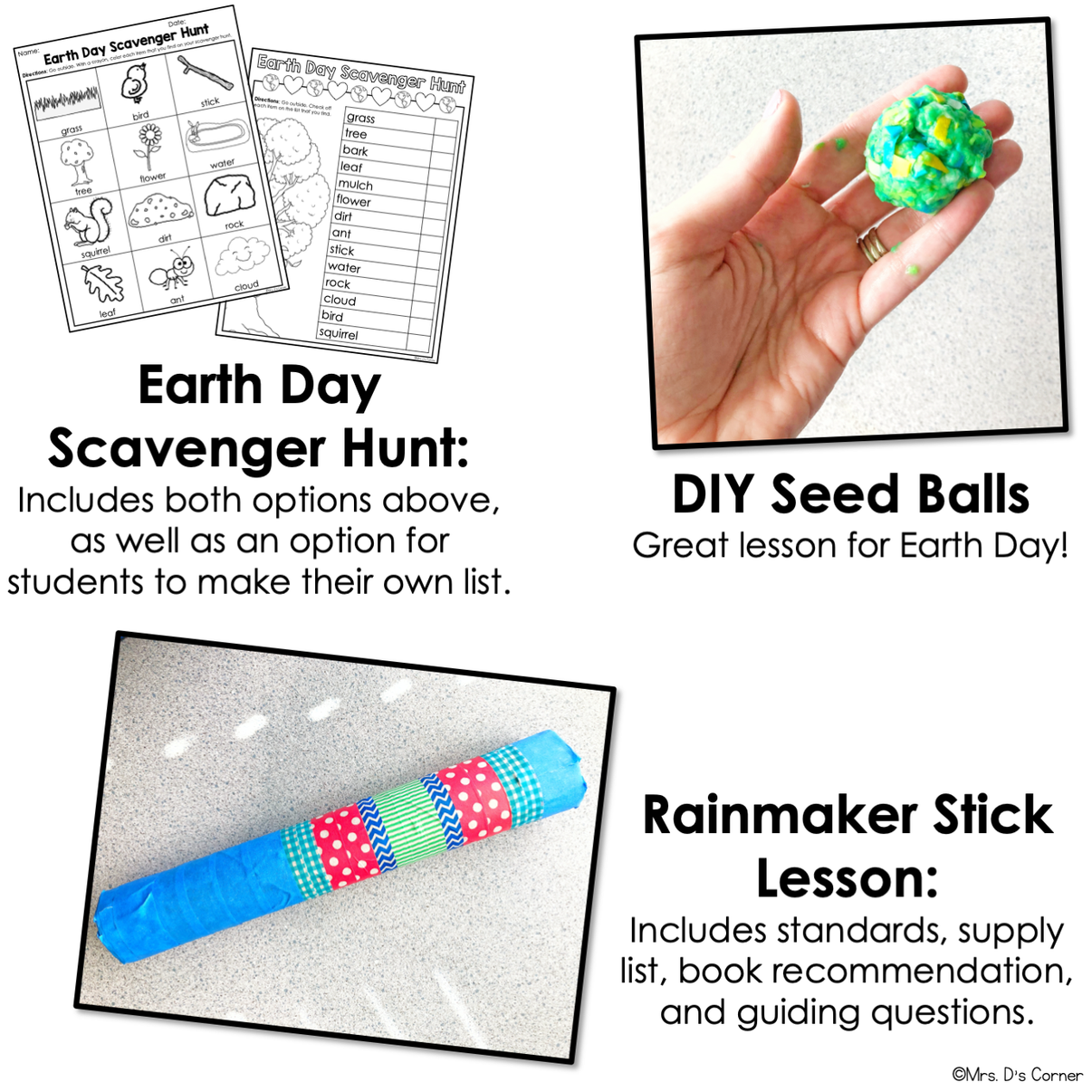 April Lesson Plan Pack | 12 Activities for Math, ELA, + Science – mrsdsshop