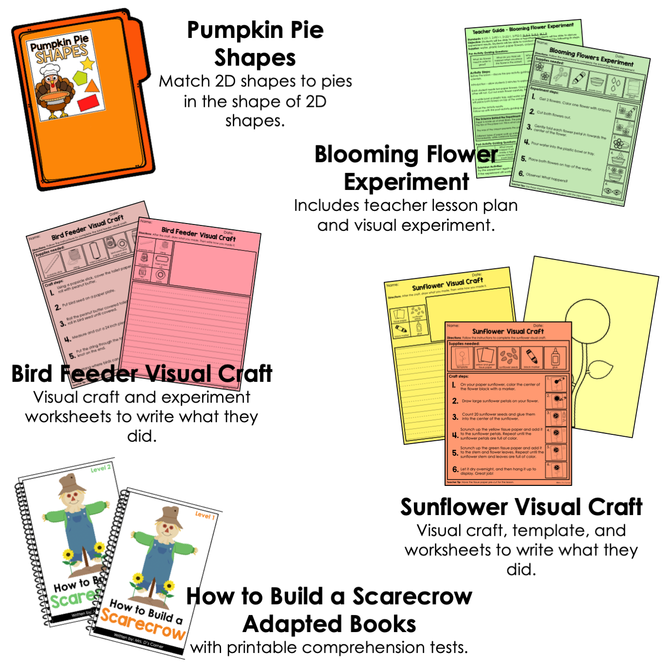 November Lesson Plan Pack | 12 Activities for Math, ELA, + Science