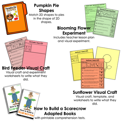 November Lesson Plan Pack | 12 Activities for Math, ELA, + Science