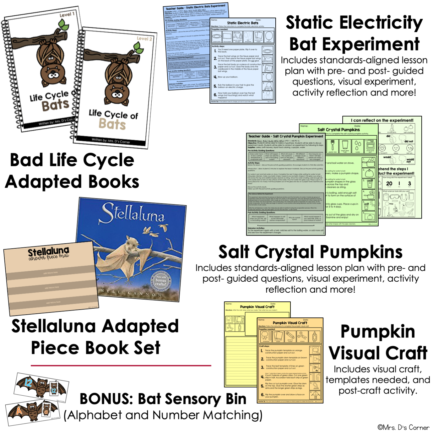 October Lesson Plan Pack | 12 Activities for Math, ELA, + Science