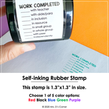 Load image into Gallery viewer, Work Completed in Self-inking Rubber Stamp | Mrs. D&#39;s Rubber Stamp Collection