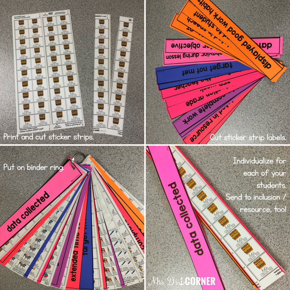 Score Progression Sticker Communication Stickers | Progress Monitoring Stickers [from Teachers t ...